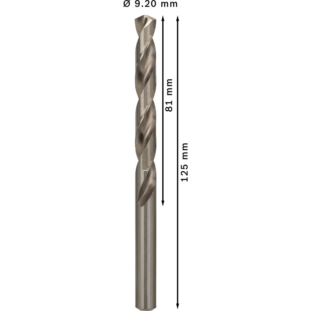 Bosch PRO Metal HSS-G Spiralbohrer 9,2 x 81 x 125 mm - 2608585516