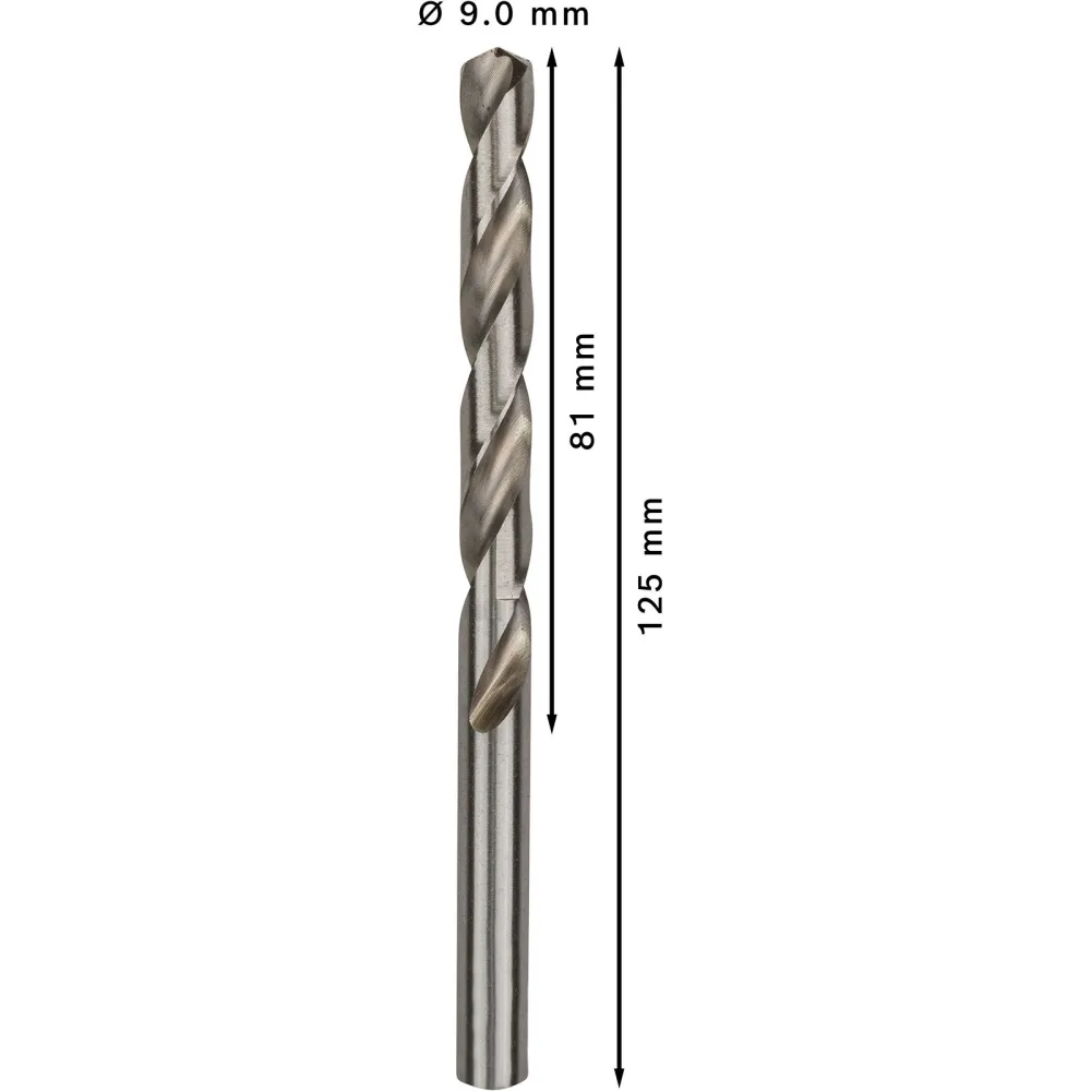 Bosch PRO Metal HSS-G Spiralbohrer 9 x 81 x 125 mm - 2608595075