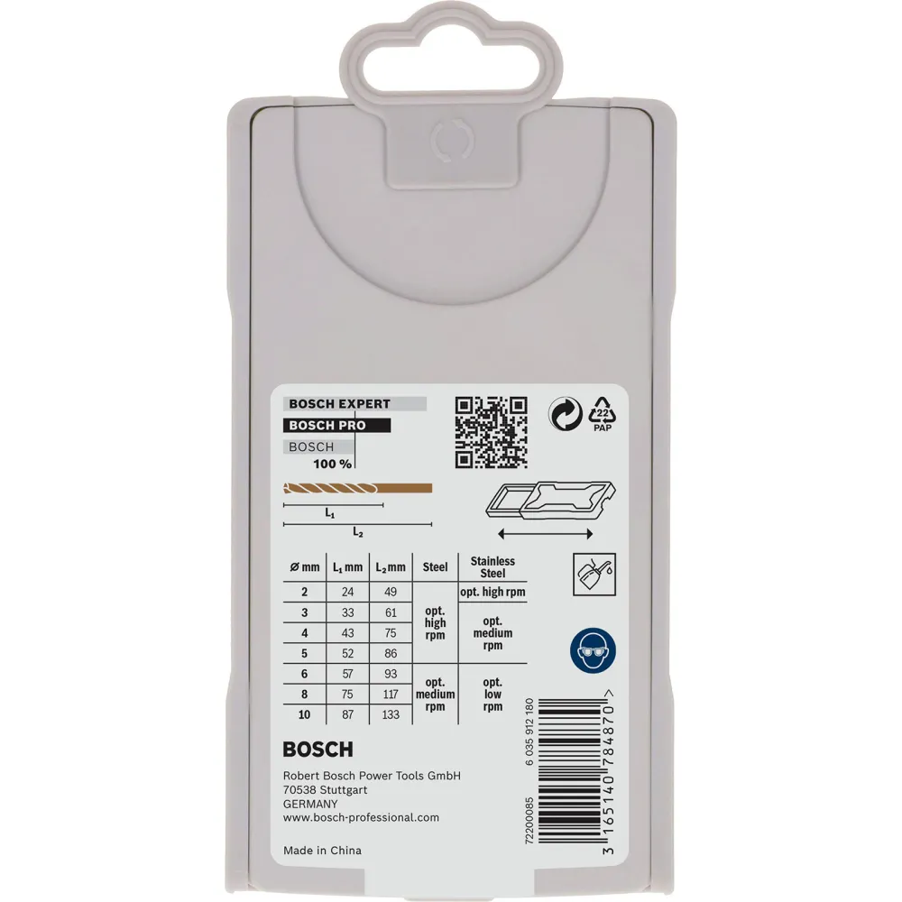 Bosch PRO Metal HSS-G Spiralbohrer-Set 7-tlg. - 2608589295