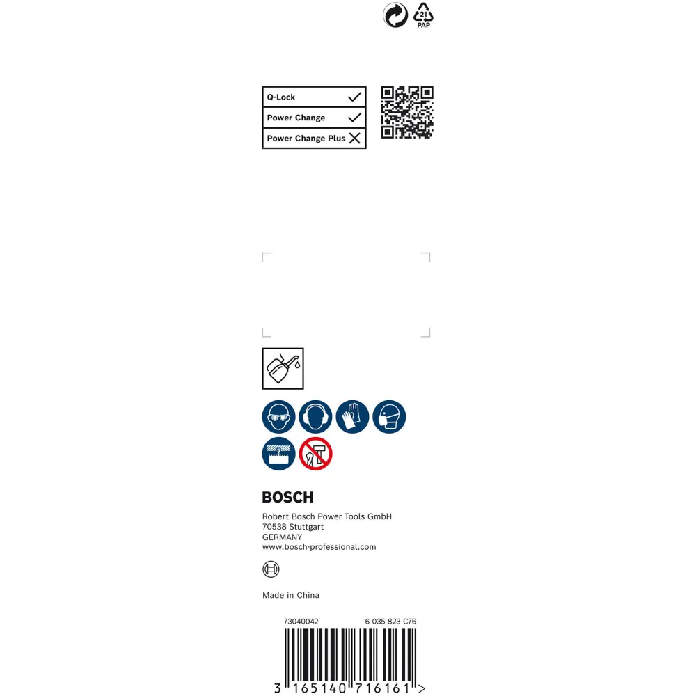 Bosch PRO Pilot Drill Bit Quick Change-System für Lochsägen HSS-G 6,35 x 100 mm - 2609390592