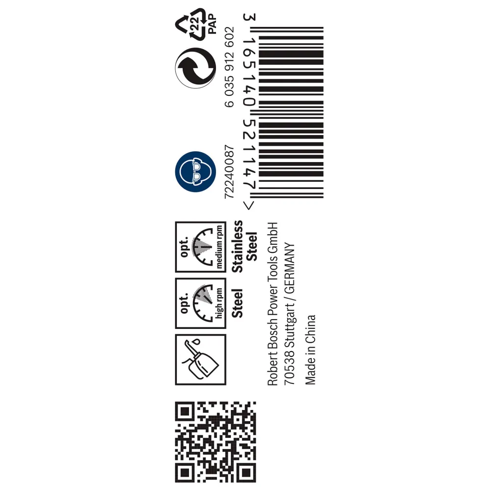Bosch PRO Stainless Steel HSS-Co Spiralbohrer 3,5 x 39 x 70 mm - 2608585879