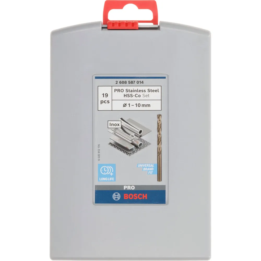 Bosch PRO Stainless Steel HSS-Co Spiralbohrer-Set 19-tlg. - 2608587014