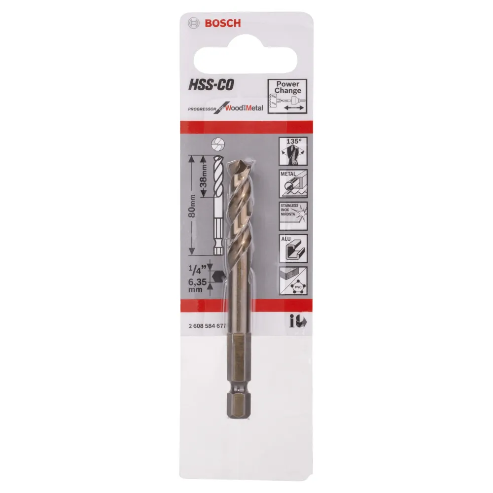 Bosch Zentrierbohrer HSS-Co 7,15 x 80 mm - 2608584677