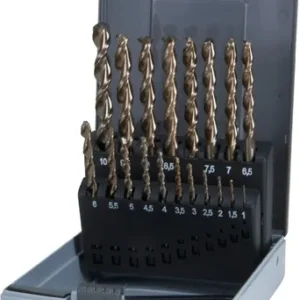 RUKO Spiralbohrersatz HSSE-Co 5 DIN 338 UTL 3000 19tlg. Ø 1 - 10 mm Kunststoffkassette - 229214RO