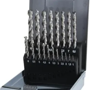 RUKO Spiralbohrersatz HSS-G DIN 338 Typ N TL 3000 19tlg. Ø 1 - 10 mm Kunststoffkassette - 258214RO