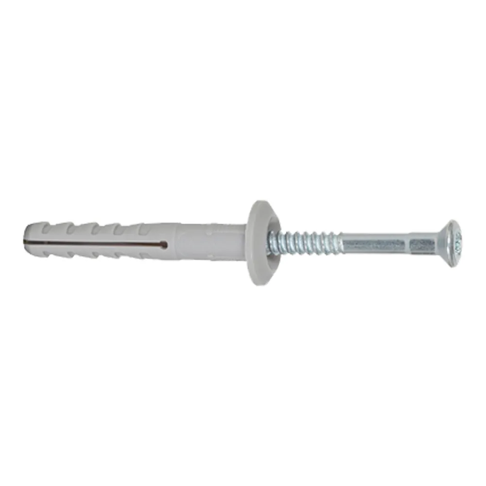 Fischer 100x Nageldübel N 6 x 40/7 P Nagelschraube - 48795