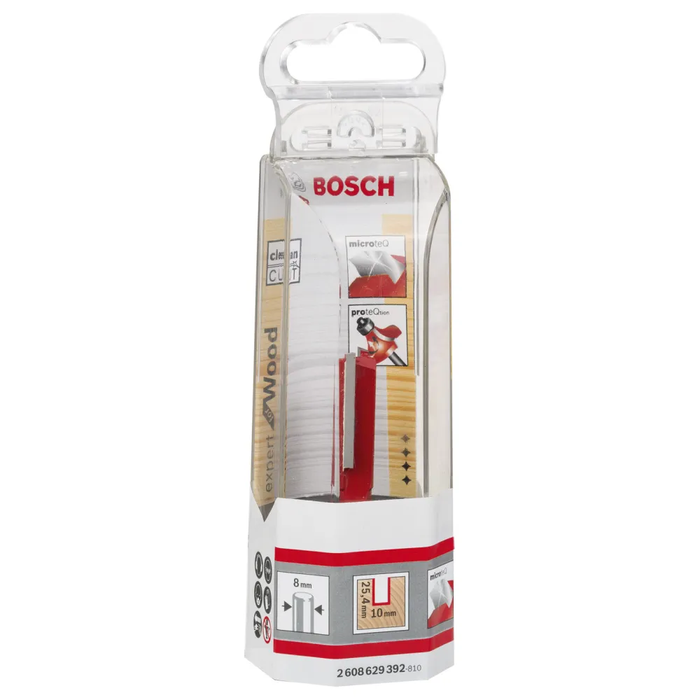 Bosch Nutfräser Expert Wood 8 mm D1 10 mm L 25,4 mm G 62,4 mm - 2608629392