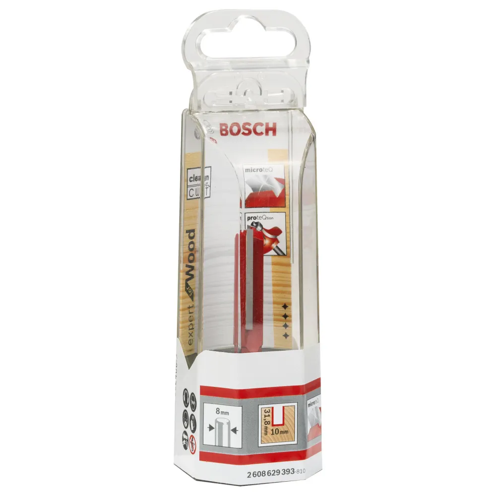 Bosch Nutfräser Expert Wood 8 mm D1 10 mm L 31,8 mm G 69 mm - 2608629393
