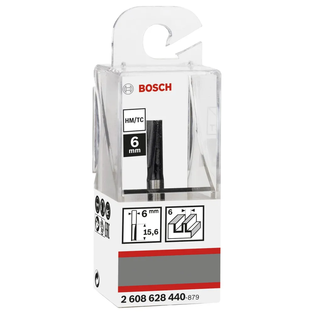 Bosch Nutfräser Standard Wood 6 mm D1 19 mm L 15,6 mm G 48 mm - 2608628440