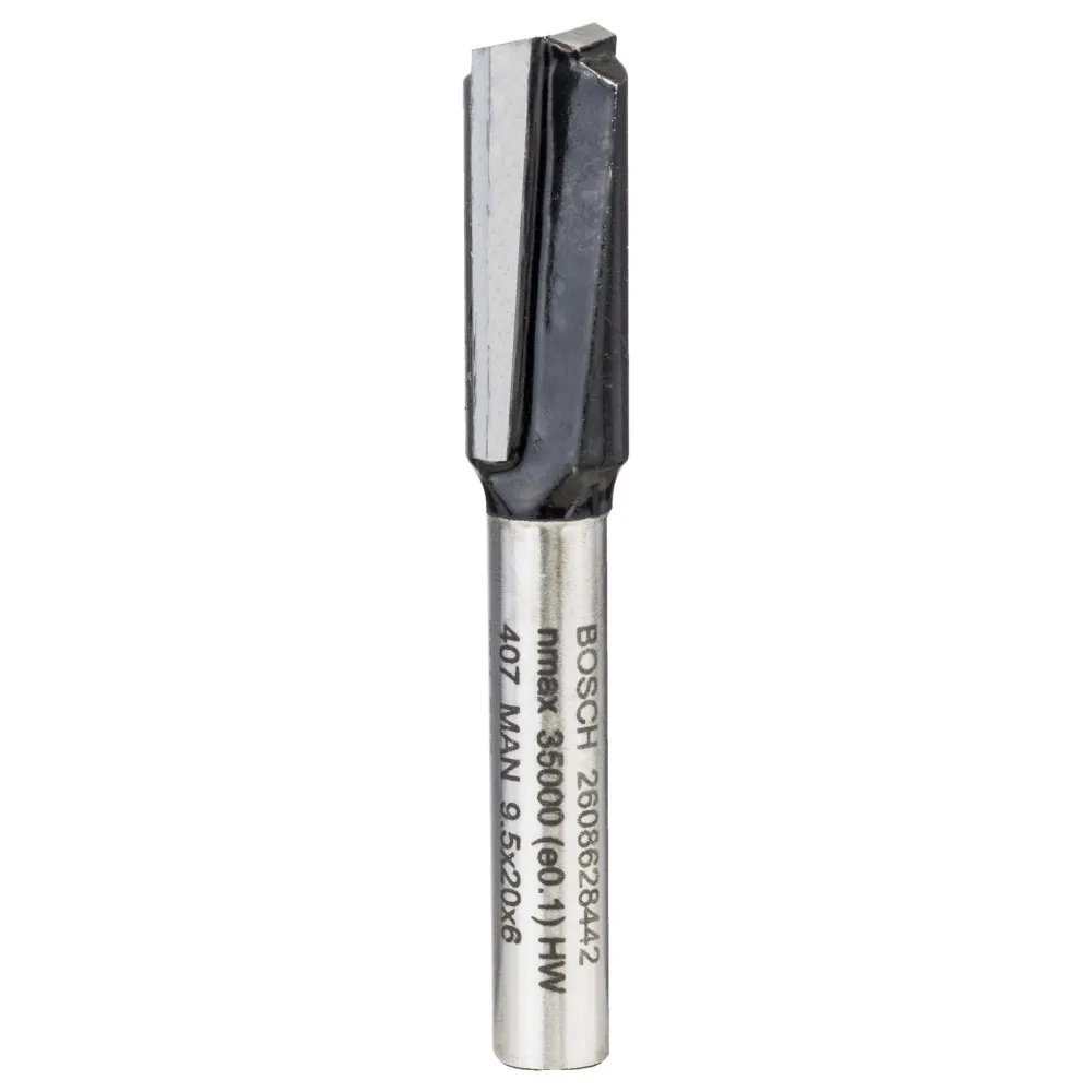 Bosch Nutfräser Standard Wood 6 mm D1 9,5 mm L 19,5 mm G 51 mm - 2608628442