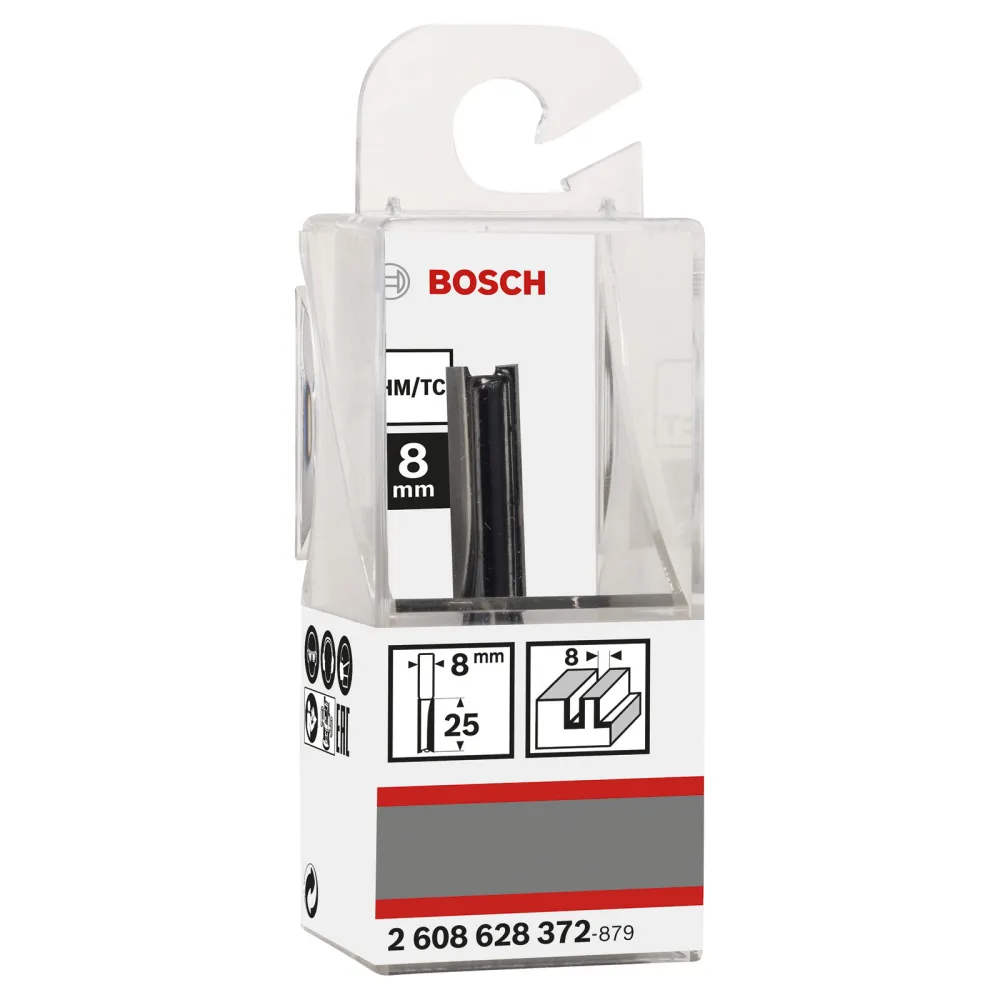 Bosch Nutfräser Standard Wood 8 mm D1 8 mm L 25,4 mm G 56 mm - 2608628372