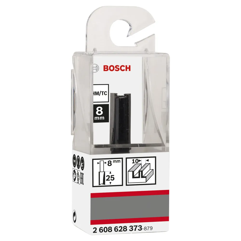 Bosch Nutfräser Standard Wood 8 mm D1 10 mm L 25,4 mm G 56 mm - 2608628373