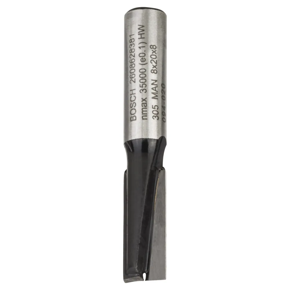 Bosch Nutfräser Standard Wood 8 mm D1 8 mm L 20 mm G 51 mm - 2608628381