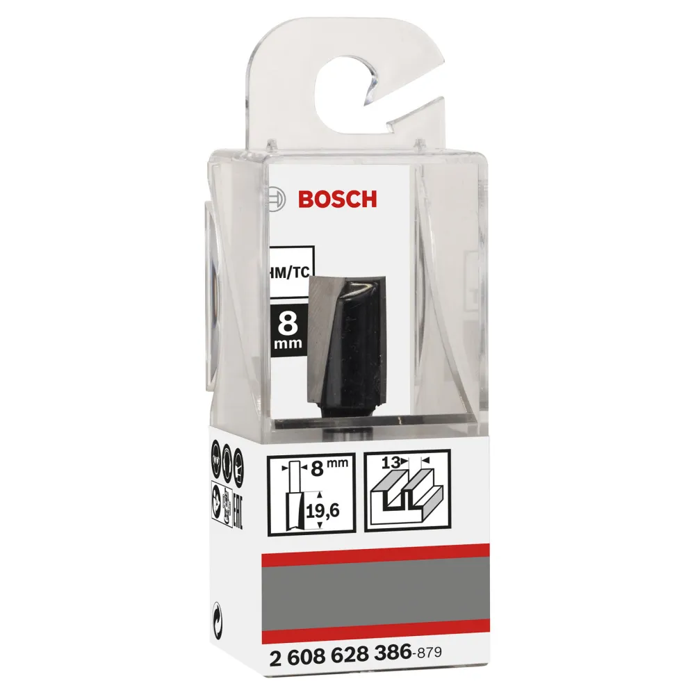 Bosch Nutfräser Standard Wood 8 mm D1 13 mm L 20 mm G 51 mm - 2608628386