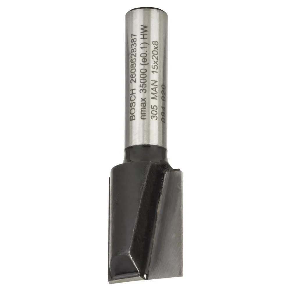 Bosch Nutfräser Standard Wood 8 mm D1 15 mm L 20 mm G 51 mm - 2608628387