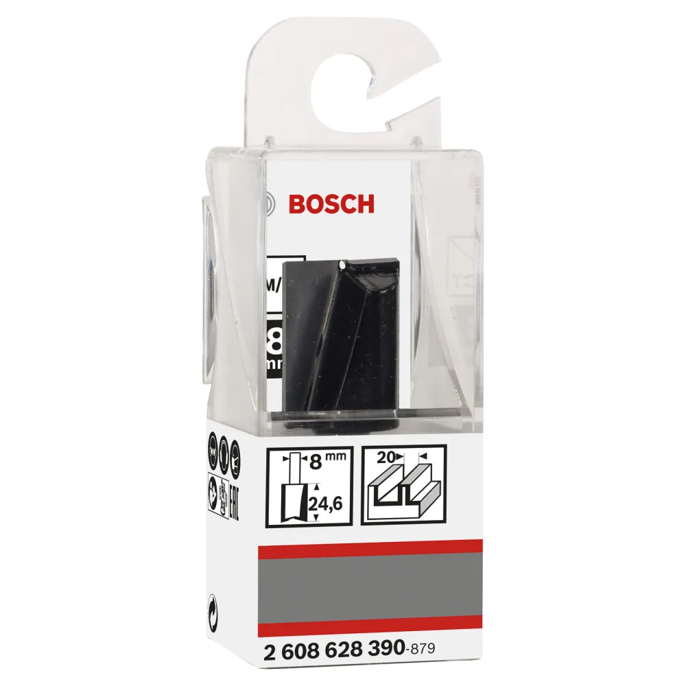 Bosch Nutfräser Standard Wood 8 mm D1 20 mm L 25 mm G 56 mm - 2608628390