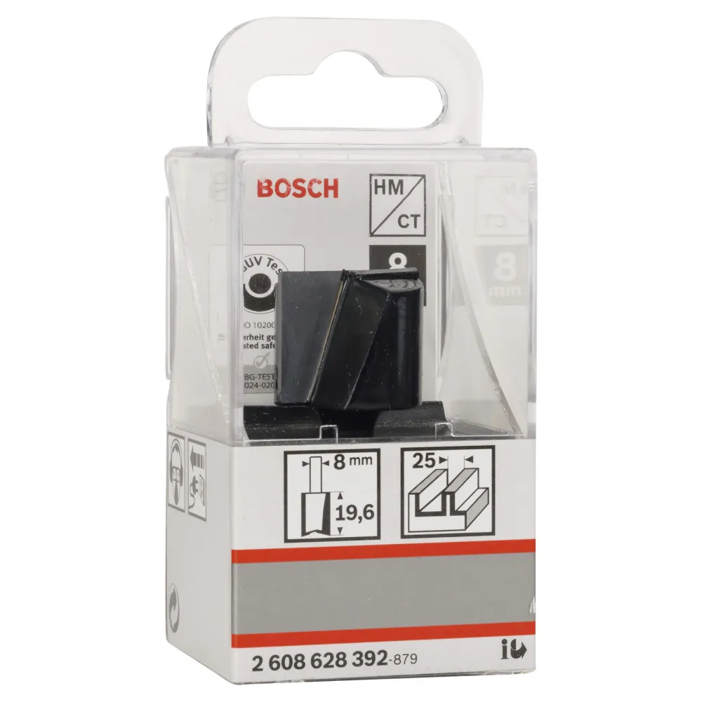 Bosch Nutfräser Standard Wood 8 mm D1 25 mm L 20 mm G 51 mm - 2608628392