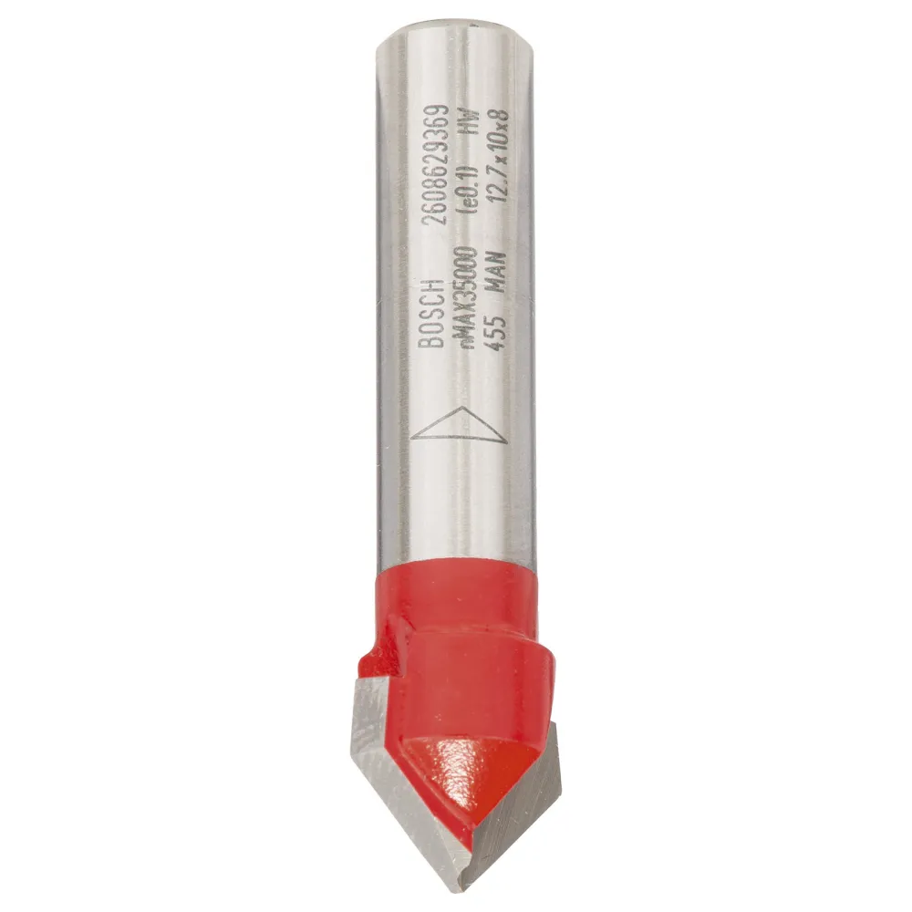 Bosch V-Nutfräser Expert Wood 8 mm D 12,7 mm L 10 mm G 44,5 mm 90° - 2608629369