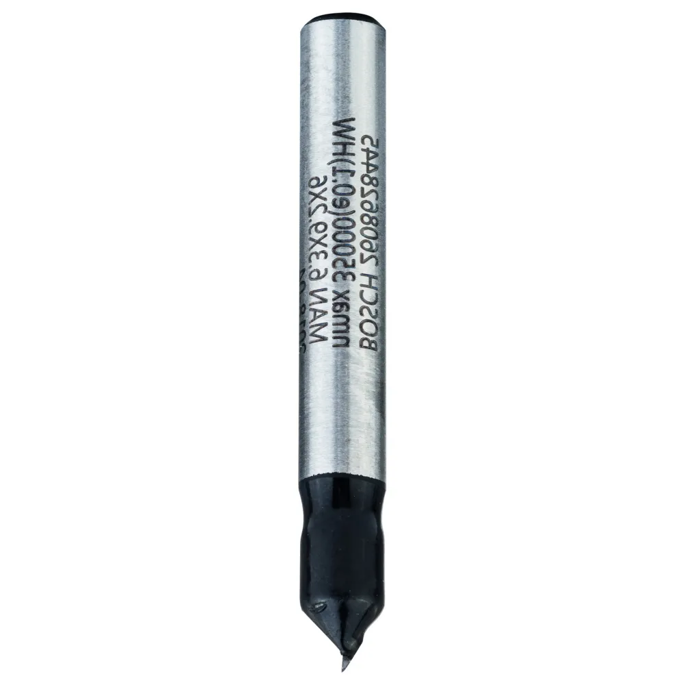 Bosch V-Nutfräser Standard Wood V-Groove Bits 6 mm D 6,35 mm L 9,2 mm G 48 mm 90° - 2608628445