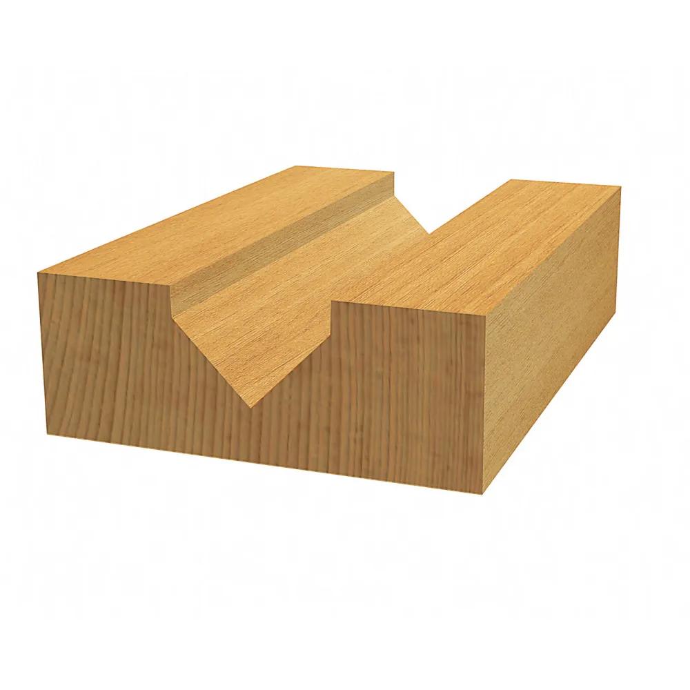 Bosch V-Nutfräser Standard Wood V-Groove Bits 6 mm D 9,5 mm L 12,4 mm G 45 mm 90° - 2608628446