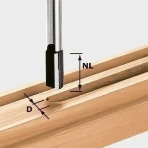 Festool Nutfräser HW Schaft 12 mm HW S12 D15/35 SCHALL-EX - 493790