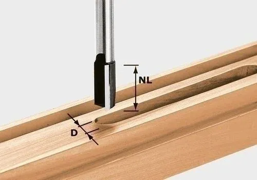 Festool Nutfräser HW Schaft 12 mm HW S12 D24/45 - 491095