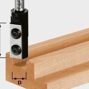 Festool Wendeplatten-Nutfräser HW Schaft 8 mm HW S8 D10/25 WP Z1 - 491079