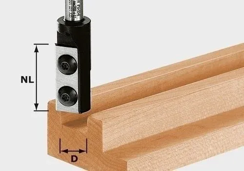 Festool Wendeplatten-Nutfräser HW Schaft 8 mm HW S8 D12/30 WP Z1 - 491080