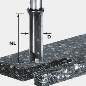 Festool Wendeplatten-Nutfräser HW Schaft 12 mm HW S12 D14/45 WM - 491110