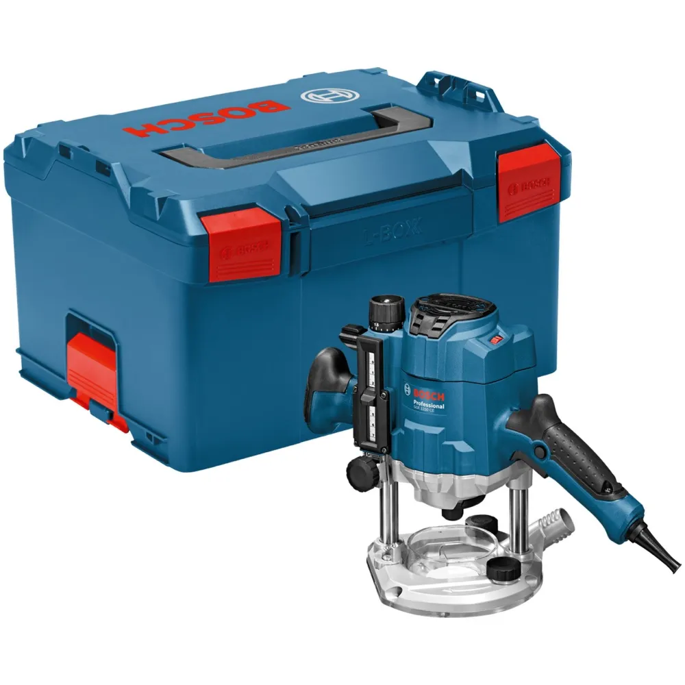 Bosch Oberfräse GOF 1250 CE 1.250 W inkl. Zubehör-Set L-Boxx - 0601626001