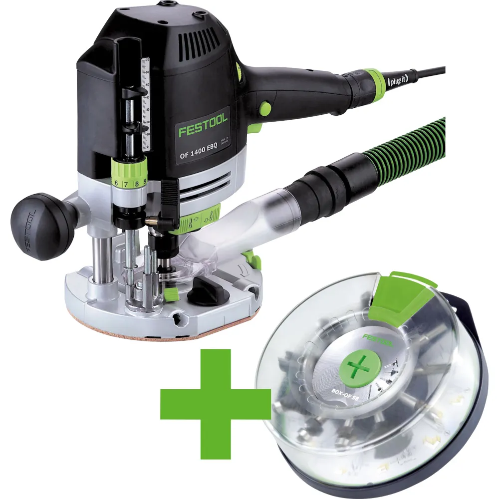 Festool Oberfräse 1400 EBQ-Plus 1.400 W + Box--S im Systainer - 576540