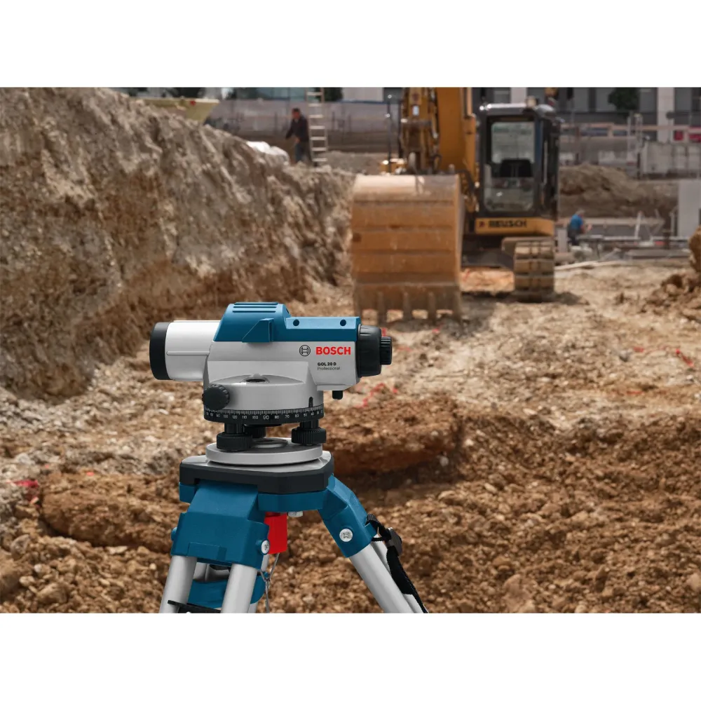 Bosch optisches Nivelliergerät GOL 20 G mit Baustativ BT 160 + Messstab GR 500 Transportkoffer - 061599404P