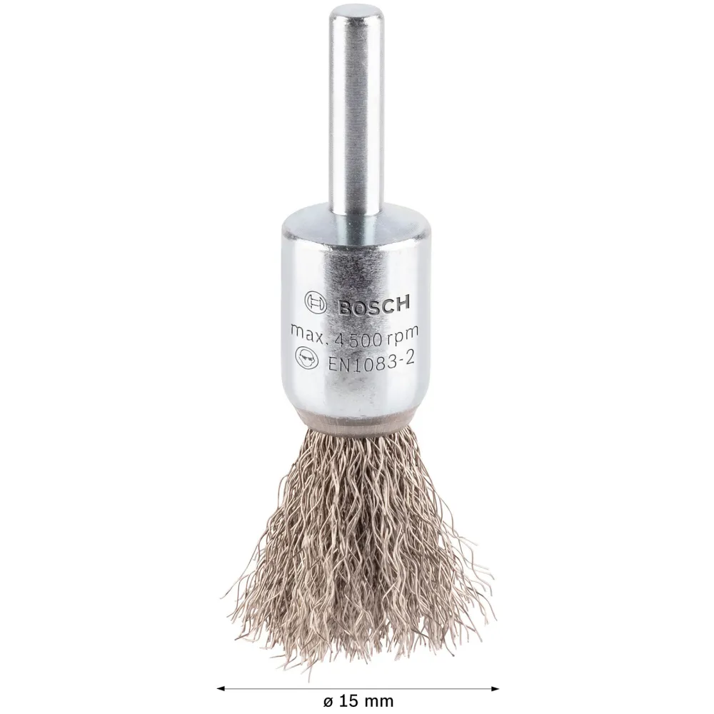 Bosch PRO Stainless Steel clean Pinselbürste 15 x 0,20 mm gerader Schaft - 2608622126
