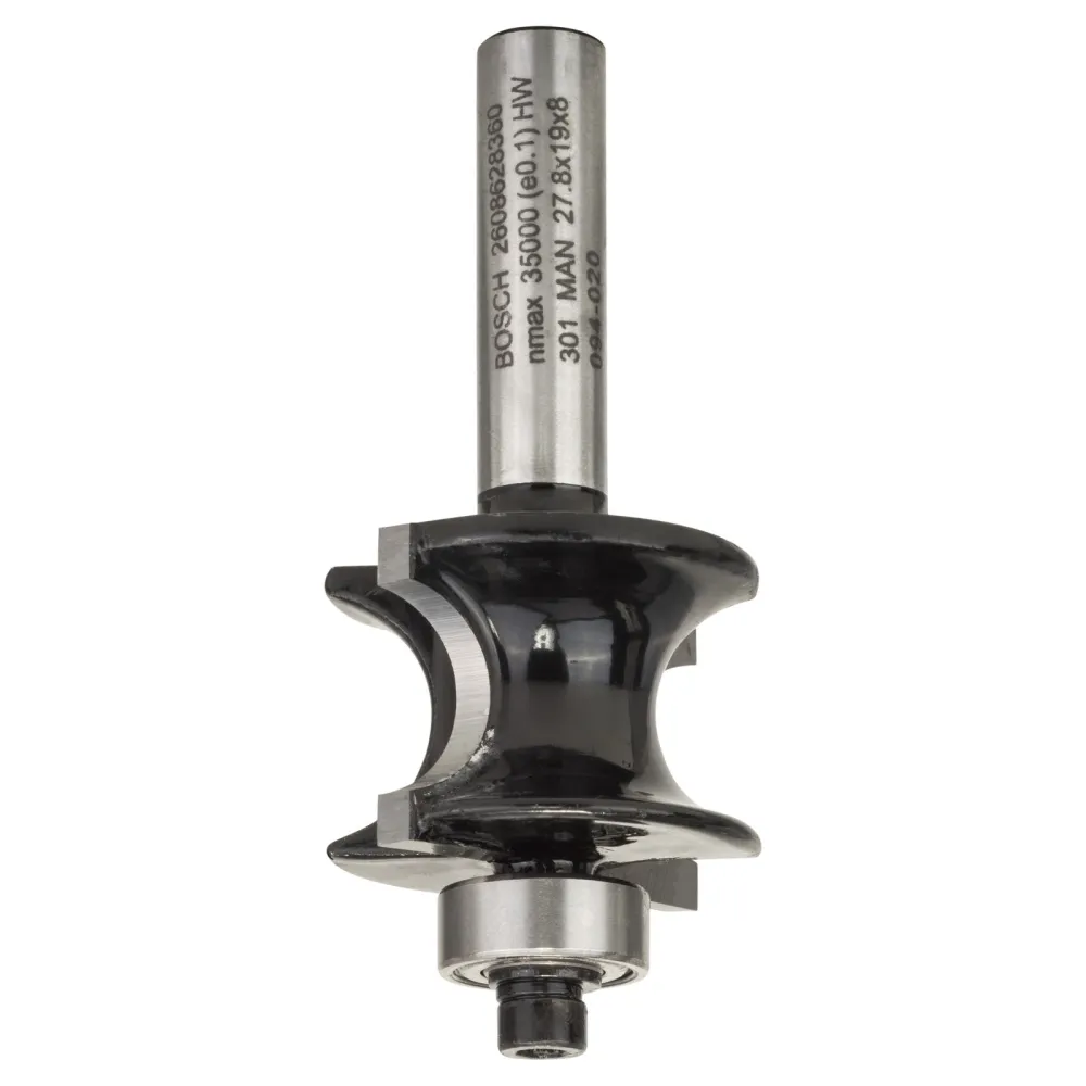Bosch Halbstabfräser, 8 mm, 6 mm, 19 mm, 63 mm - 2608628360