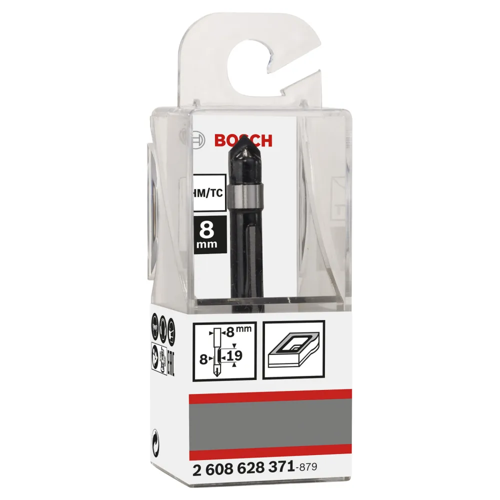 Bosch Kopierfräser 8 mm, D1 8 mm, L 19 mm, G 64 mm - 2608628371