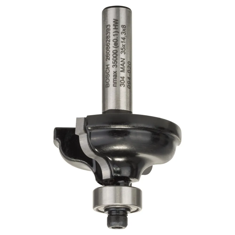 Bosch Profilfräser 8 mm R1 4,8 mm B 11,2 mm L 14,3 mm G 57 mm - 2608628393