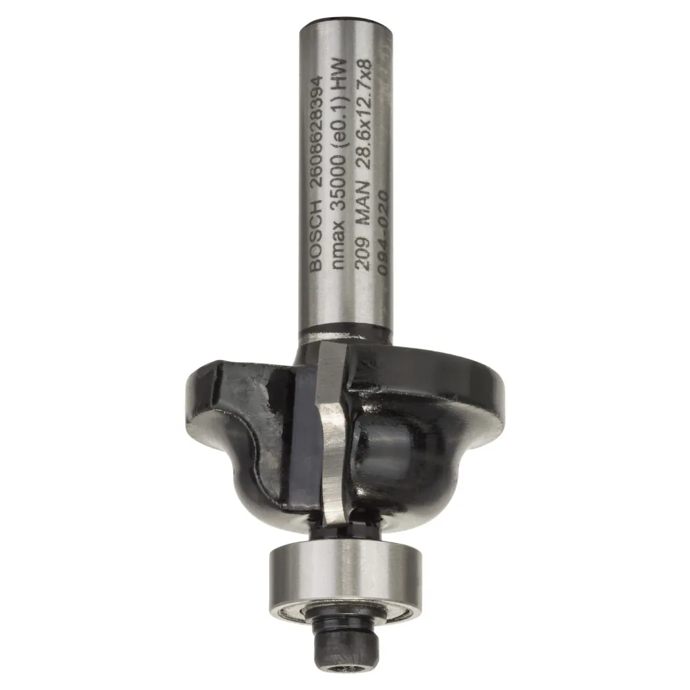 Bosch Profilfräser B 8 mm R1 4 mm B 8 mm L 12,7 mm G 54 mm - 2608628394