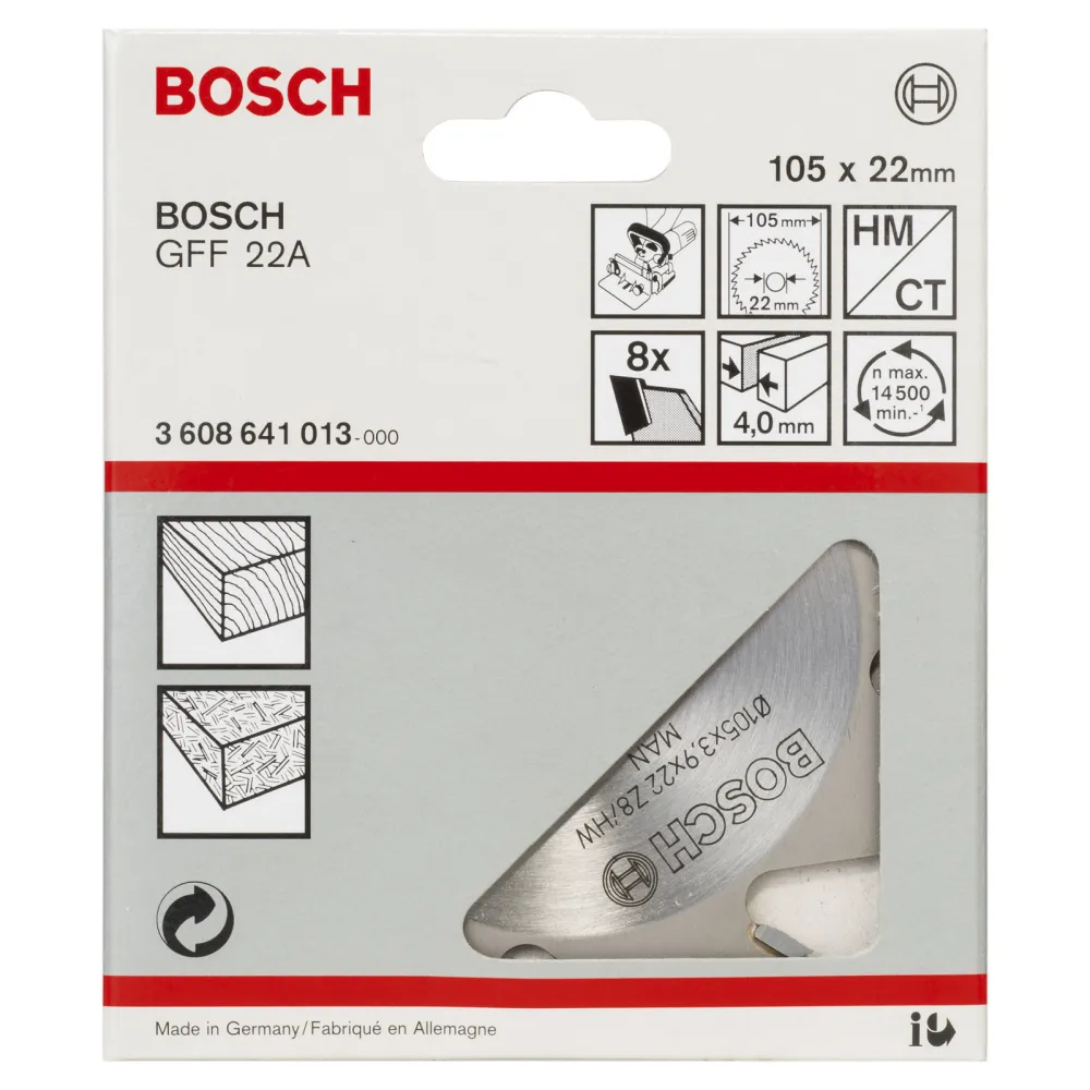 Bosch Scheibenfräser, 8, 22 mm, 4 mm - 3608641013