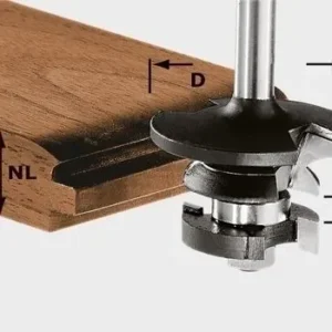 Festool Konterprofilfräser Feder HW Schaft 8 mm HW S8 D43/21 /KL - 491130