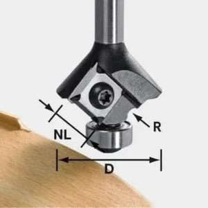 Festool Wendeplatten-Abrundfräser HW S8 HW R1,5 D28 KL12,7OFK - 499810