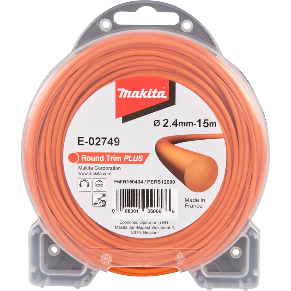Makita Mähfaden rund 2,4 mm x 15 m - E-02749