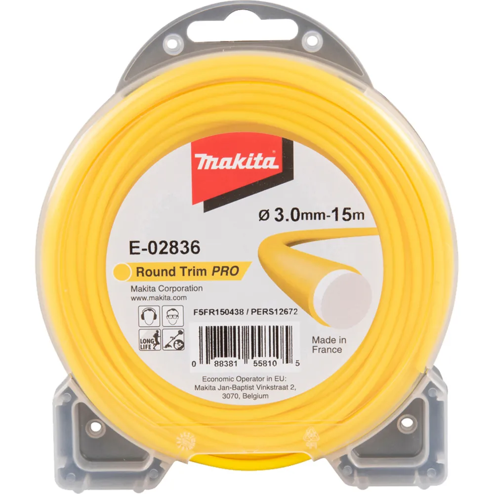 Makita Mähfaden rund 3 mm x 15 m - E-02836