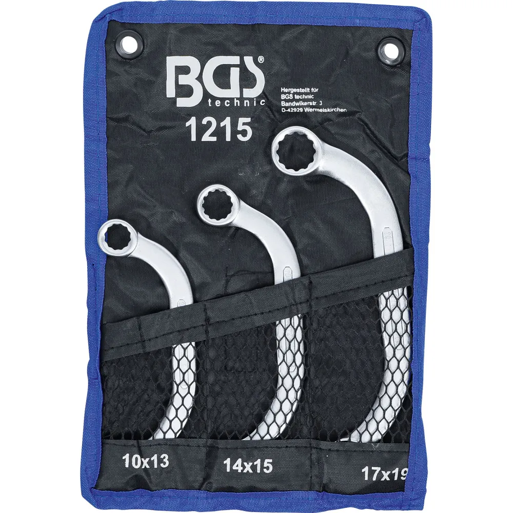 BGS Starter- und Blockschlüssel-Satz SW 10x13 - 17x19 mm 3tlg. - 1215