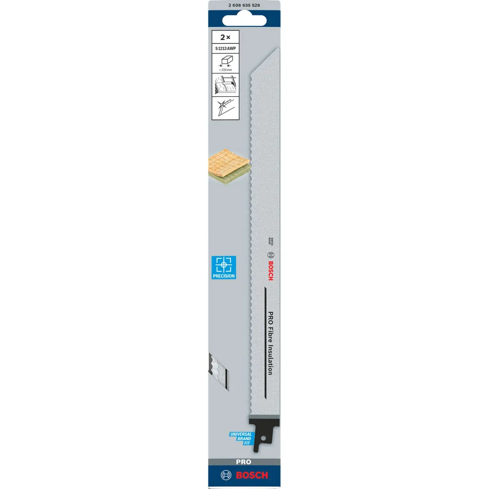 Bosch PRO Fibre Insulation S1213AWP Blatt 1,5 x 22 x 300 mm 2-tlg. - 2608635528