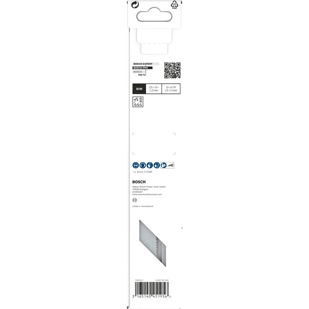 Bosch PRO Metal Demolition S1125VF Blatt 1,25 x 19 x 225 mm 5-tlg. - 2608657408
