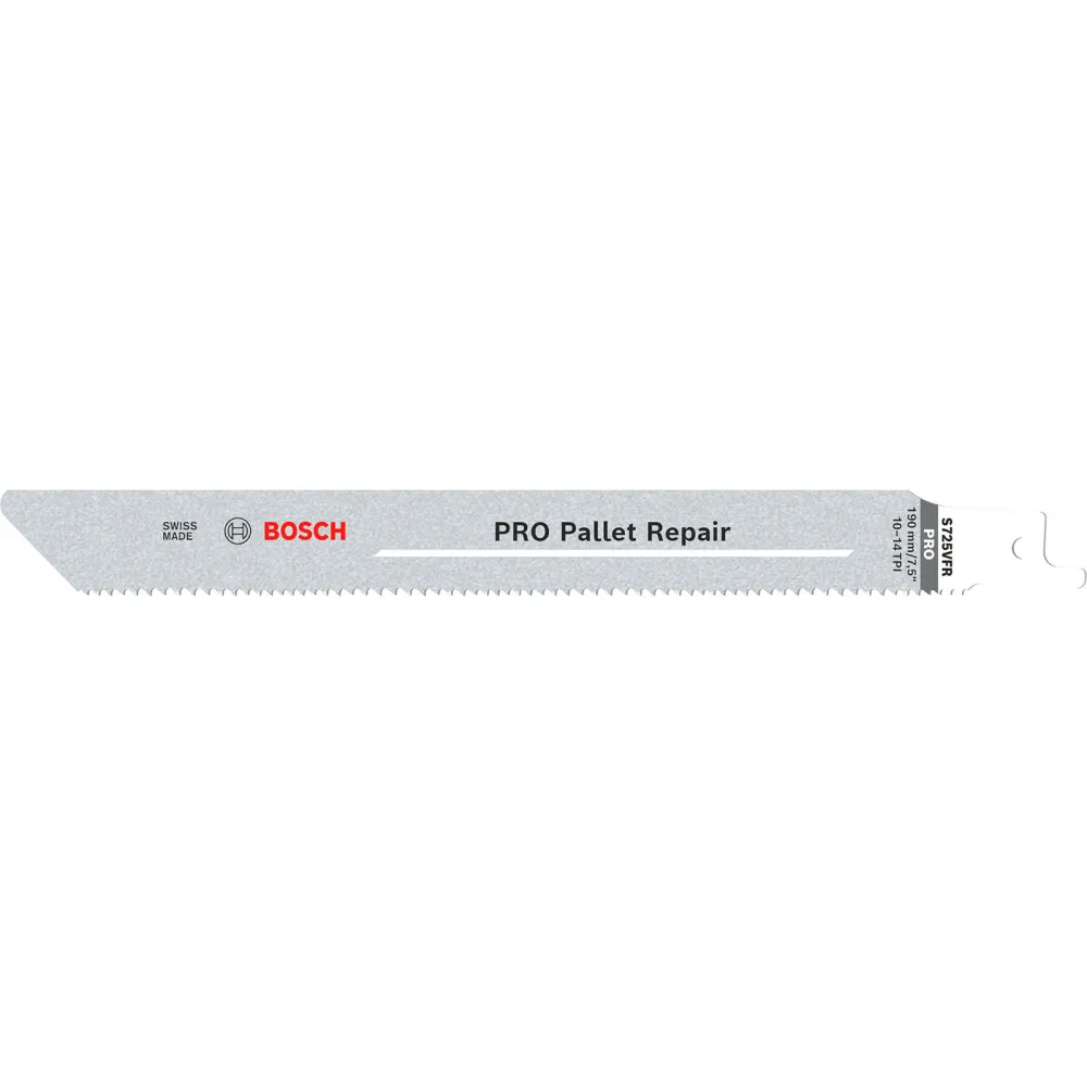 Bosch PRO Pallet Repair S725VFR Blatt 1,25 x 19 x 190 mm 5-tlg. - 2608658033