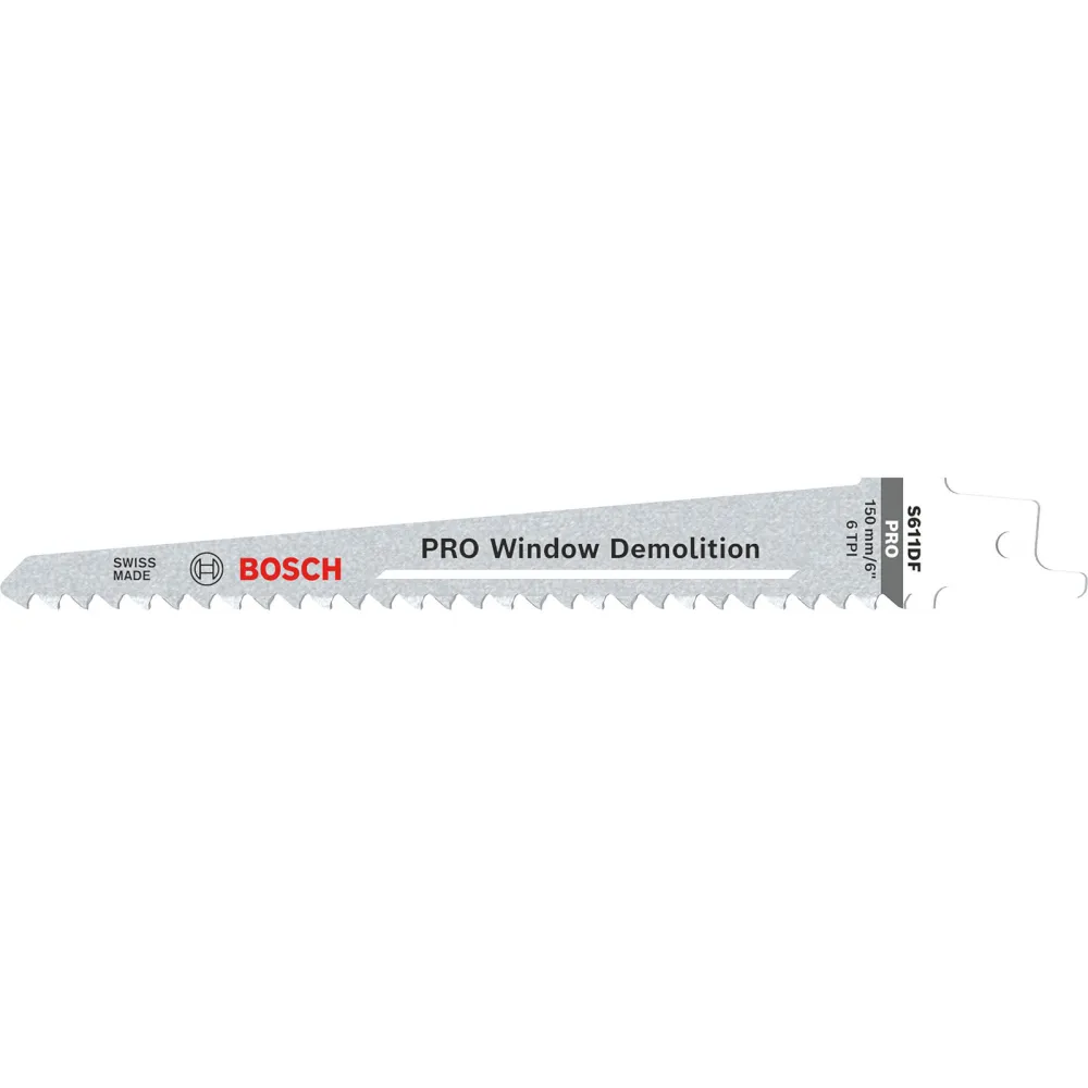 Bosch PRO Window Demolition S611DF Blatt 1,25 x 19 x 150 mm 5-tlg. - 2608656258