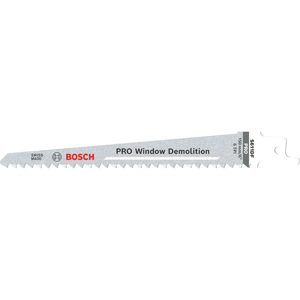 Bosch PRO Window Demolition S611DF Blatt 1,25 x 19 x 150 mm 100-tlg. - 2608656259