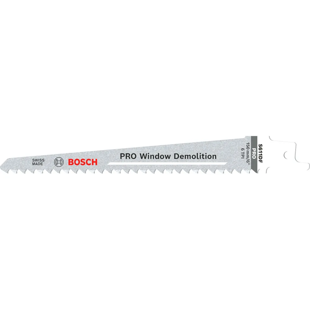 Bosch PRO Window Demolition S611DF Blatt 1,25 x 19 x 150 mm 2-tlg. - 2608656271