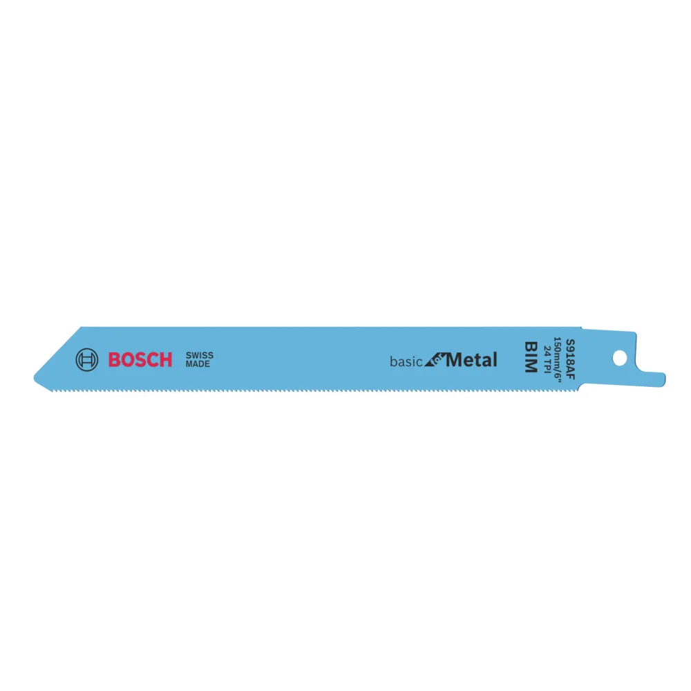 Bosch 5x Säbelsägeblatt S 918 AF Basic Metal - 2608651780